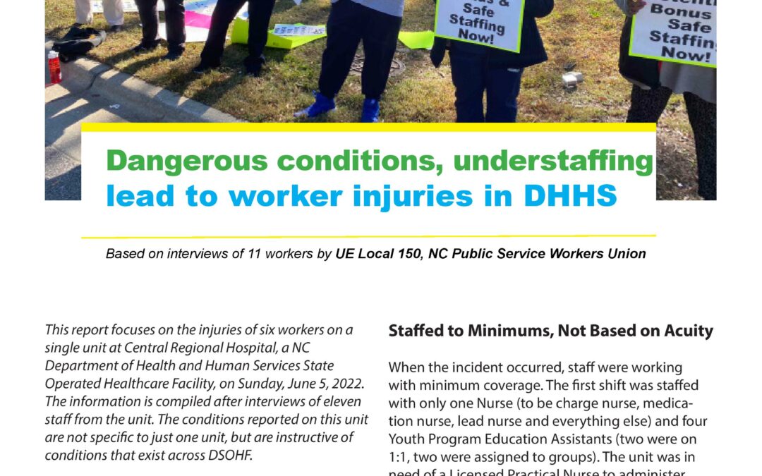 Report: Dangerous conditions, understaffing lead to worker injuries at DHHS