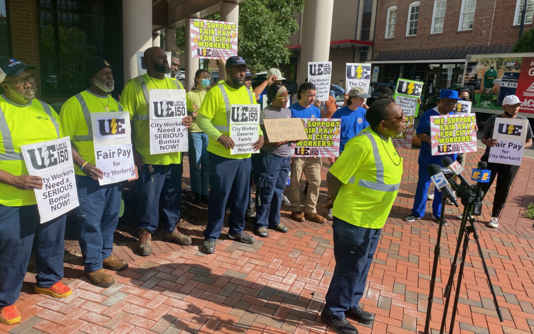 Durham City Workers Union Celebrates Victory of $6.5 Million in Bonuses Awarded to City Workers
